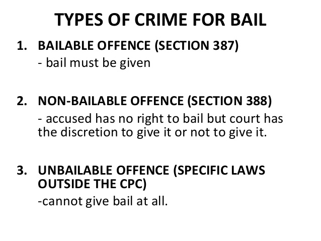 non bailable offence