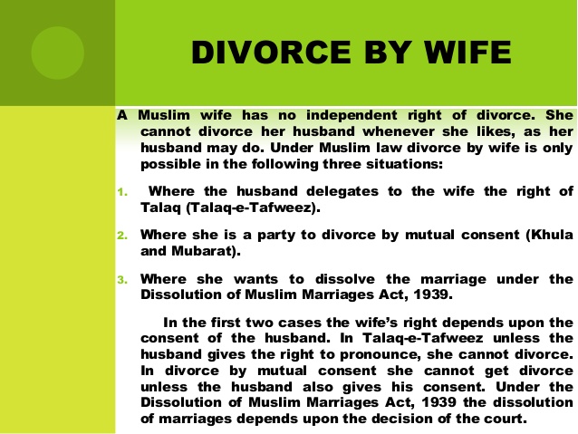 divorce under muslim law research paper