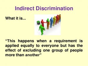 INDIRECT DISCRIMINATION