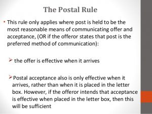 postal rule law
