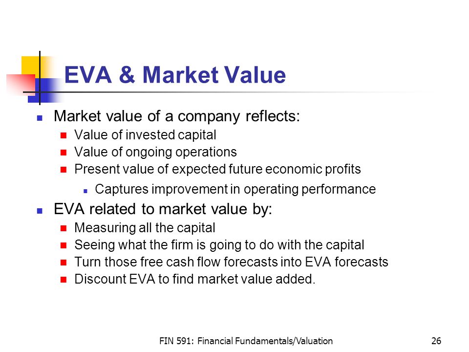 MARKET VALUE OF INVESTED CAPITAL The Lawyers Jurists